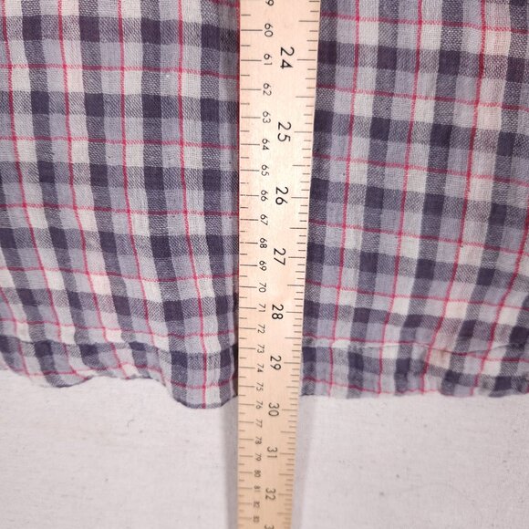 Sundance Beat Back Beauty Snap Shirt Womens XL Mixed Plaid Rayon Boho Western - Picture 6 of 16